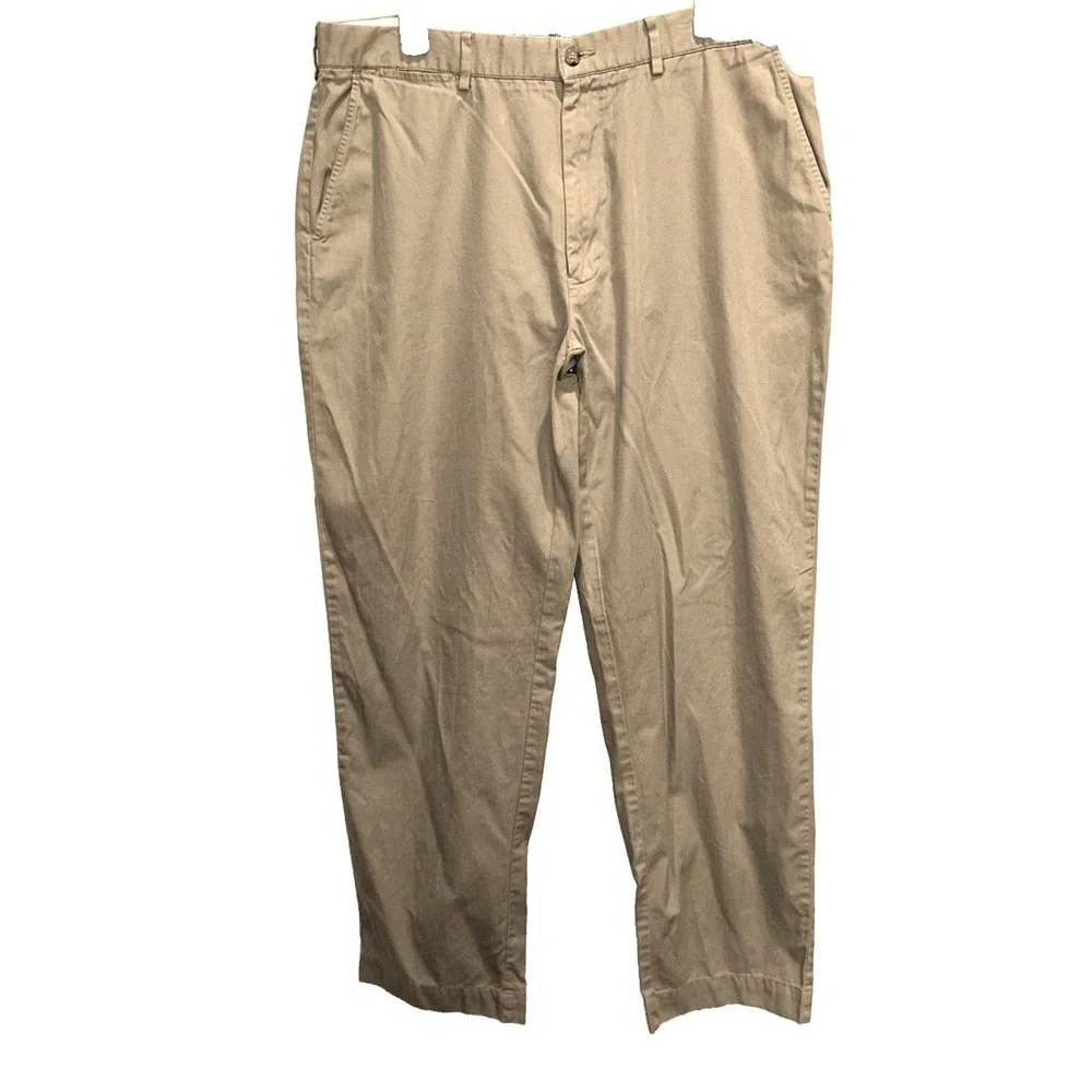 Polo Ralph Lauren Chino Pants 36x32 Mens Khaki Tan‎ Straight Leg Cotton Twill